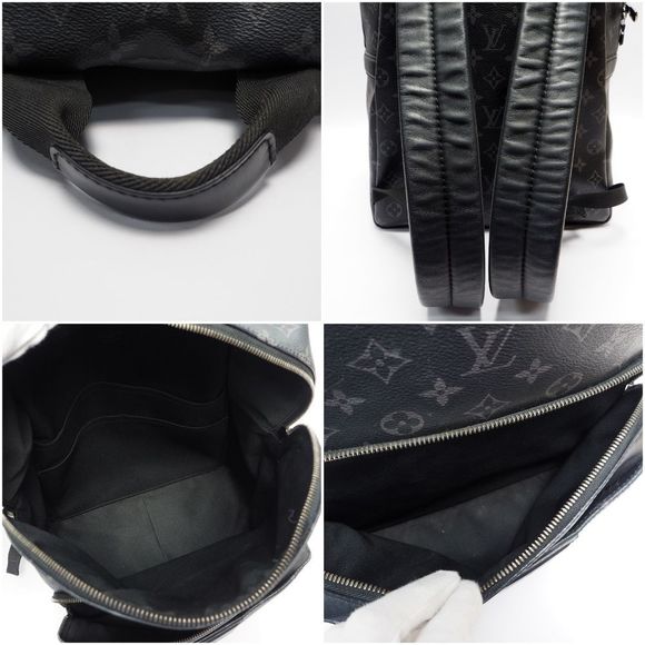 Louis Vuitton Monogram Backpack Rucksack Silver Hardware Black - Picture 5 of 6